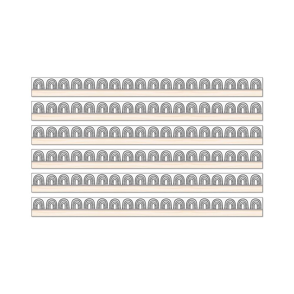 Creatively Inspired Rainbows Straight Borders, 36 Feet Per Pack, 6 Packs. Picture 2