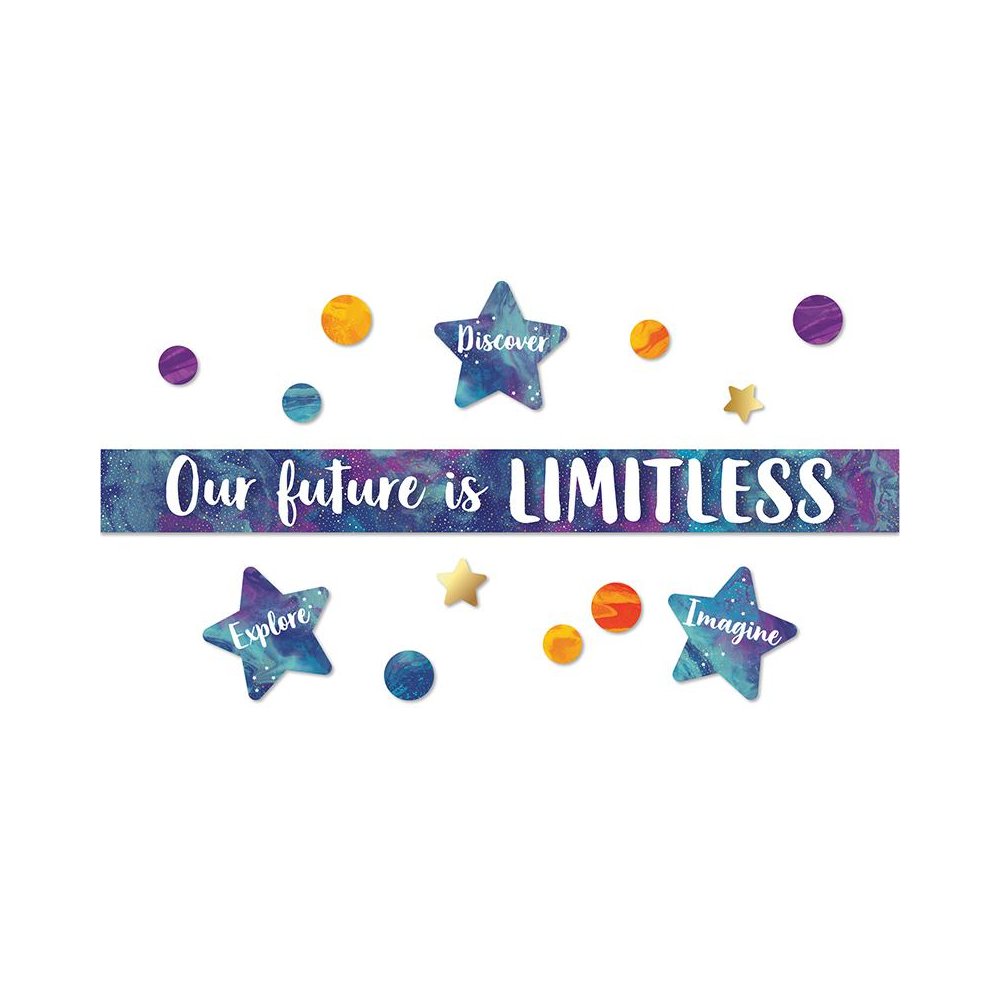 Galaxy Our Future is Limitless Bulletin Board Set, 28 Pieces. Picture 2