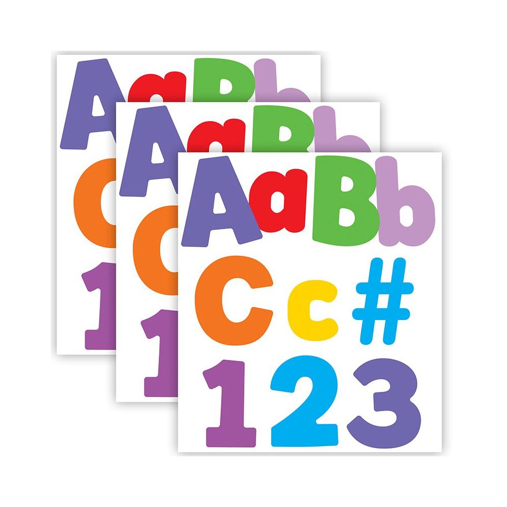 Color Splash Combo Pack EZ Letters, 219 Pieces Per Pack, 3 Packs. Picture 2
