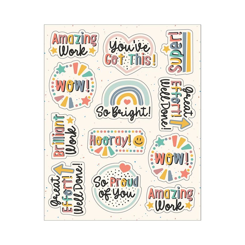 We Belong Motivators Shape Stickers, 72 Per Pack, 12 Packs. Picture 2