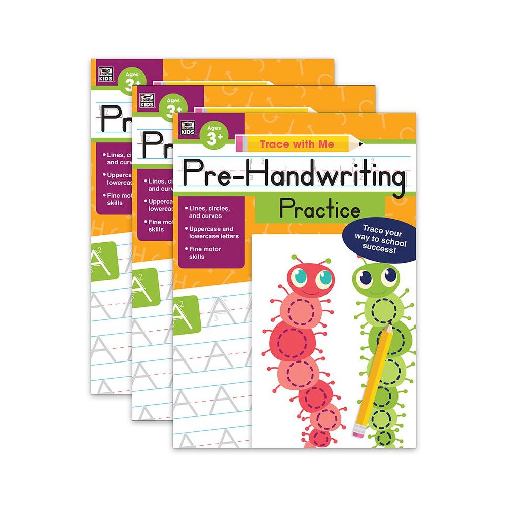 Pre-Handwriting Practice Activity Book, Grade Preschool-2, Pack of 3. Picture 2
