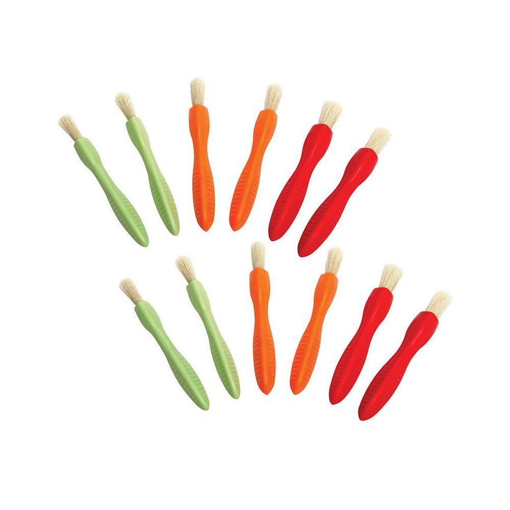 Triangle Grip Paint Brushes - 3 Sizes - 6 Per Set - 2 Sets. Picture 2