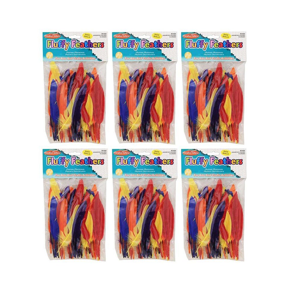 Duck Quills Feathers, 14 Grams Per Bag, 6 Bags. Picture 2