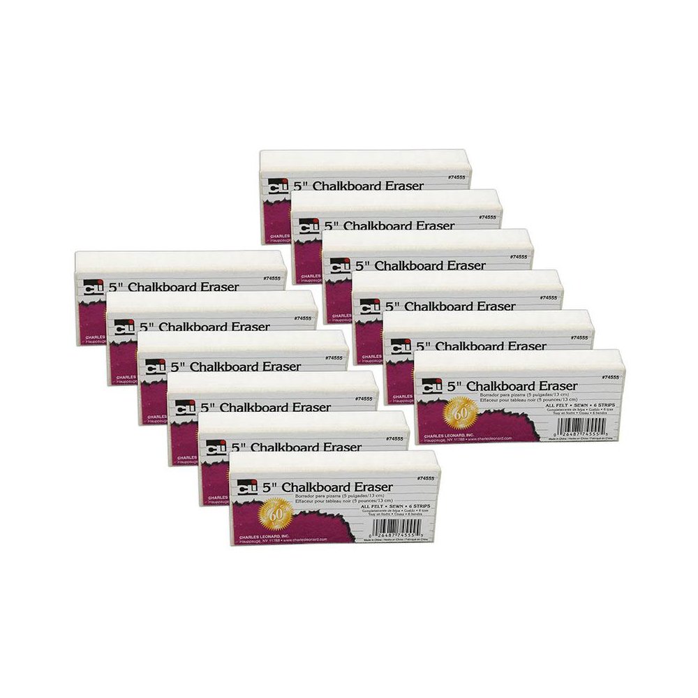 Standard Chalkboard Eraser, Pack of 12. Picture 2