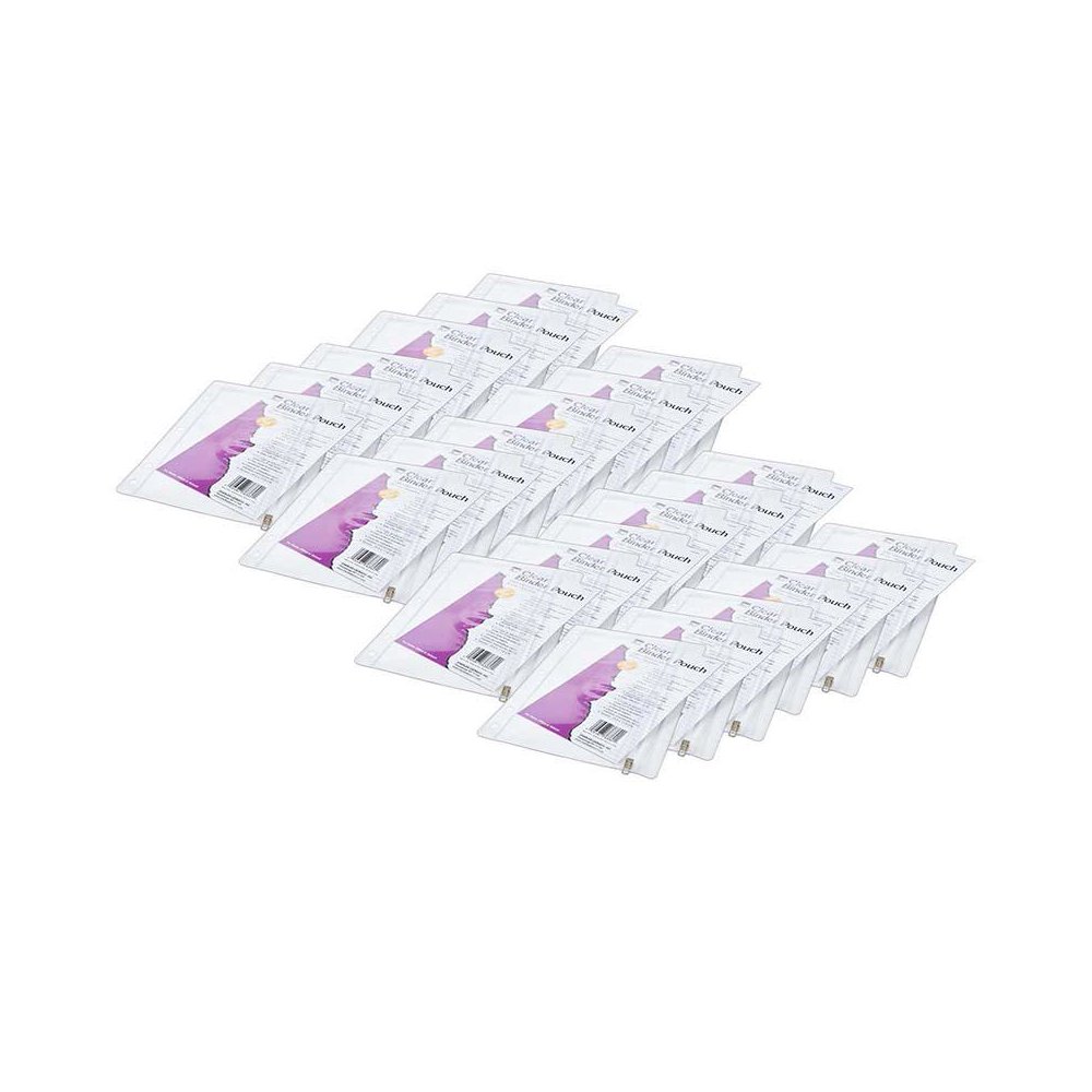 Clear Vinyl Pencil Pouch with Zip-lock Closure, Pack of 24. Picture 2