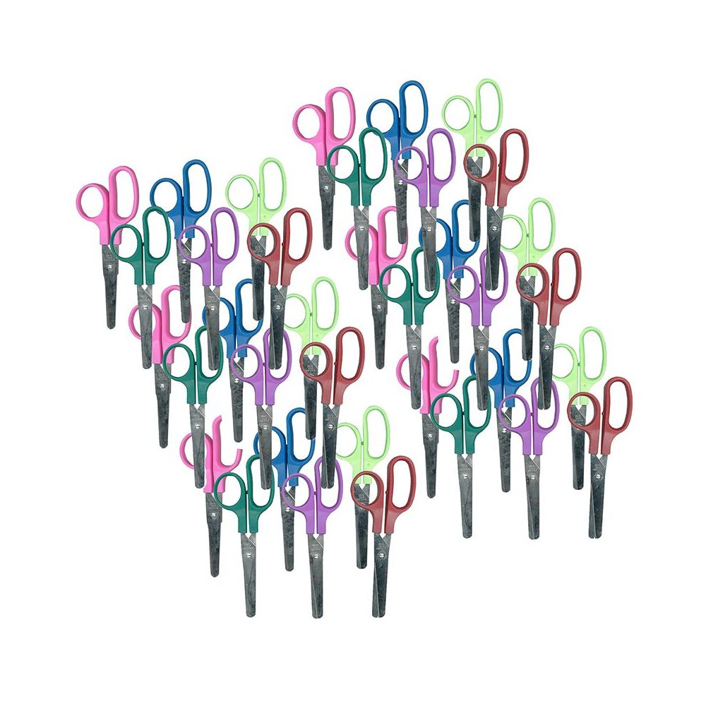 Children's 5" Scissors, Blunt Tip, Assorted Colors, Pack of 36. Picture 2