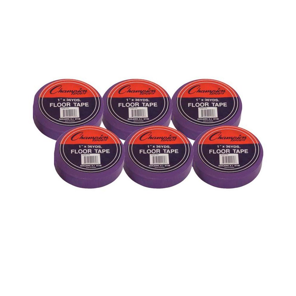 Floor Marking Tape, 1" x 36 yd, Purple, 6 Rolls. Picture 2
