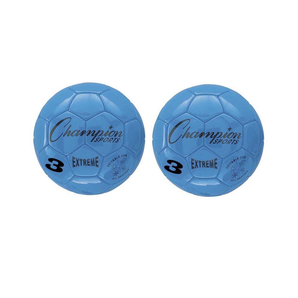 Extreme Soccer Ball, Size 3, Blue, Pack of 2. Picture 2