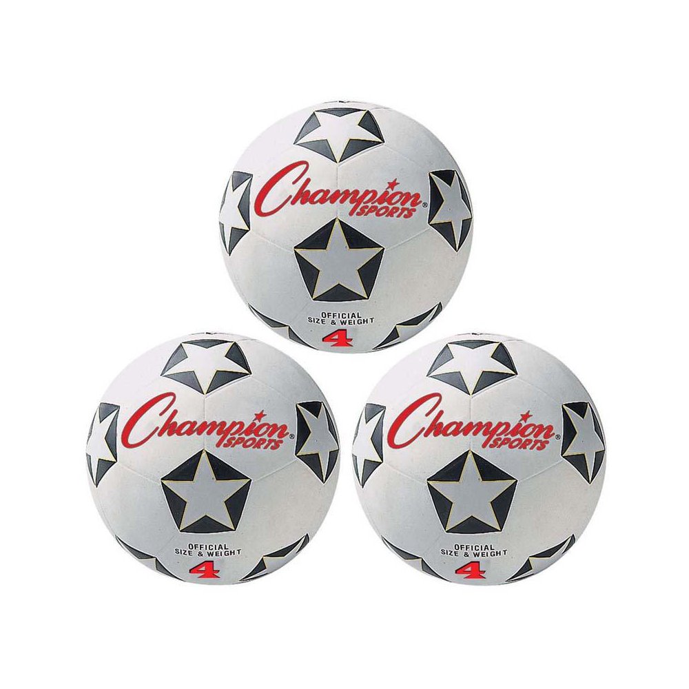 Rubber Soccer Ball Size 4, Pack of 3. Picture 2