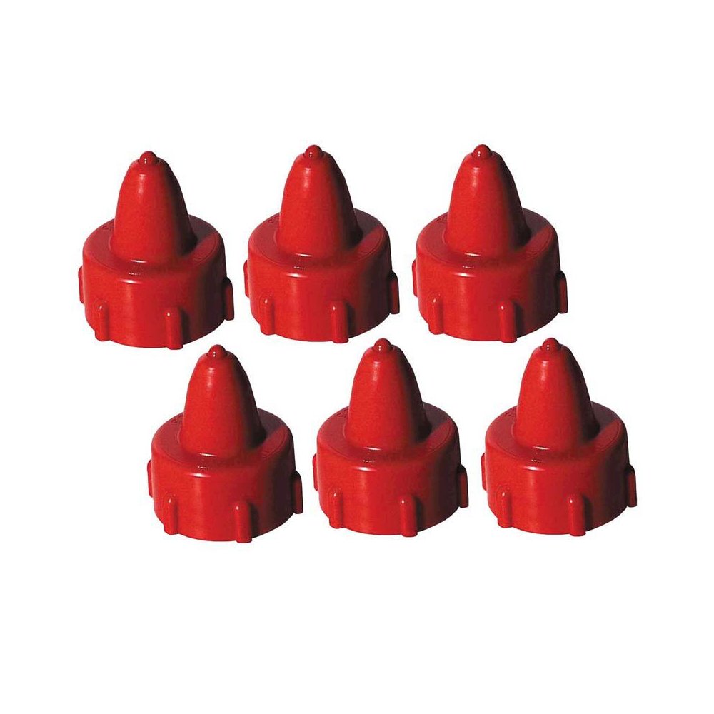 Tap-N-Glue Glue Cap, Red, 1" Diameter, 6 Caps. Picture 2