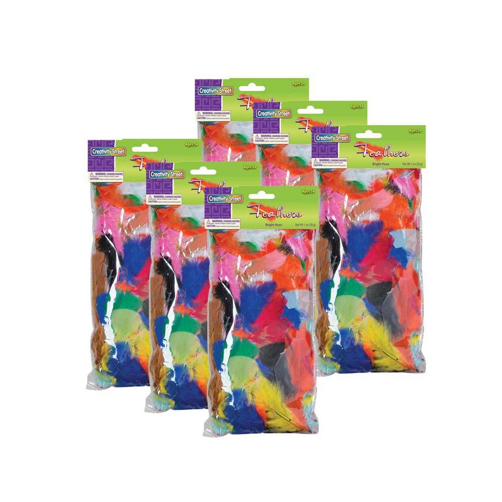 Turkey Plumage Feathers, Bright Hues Assorted, 1 oz. Per Bag, 6 Bags. Picture 2