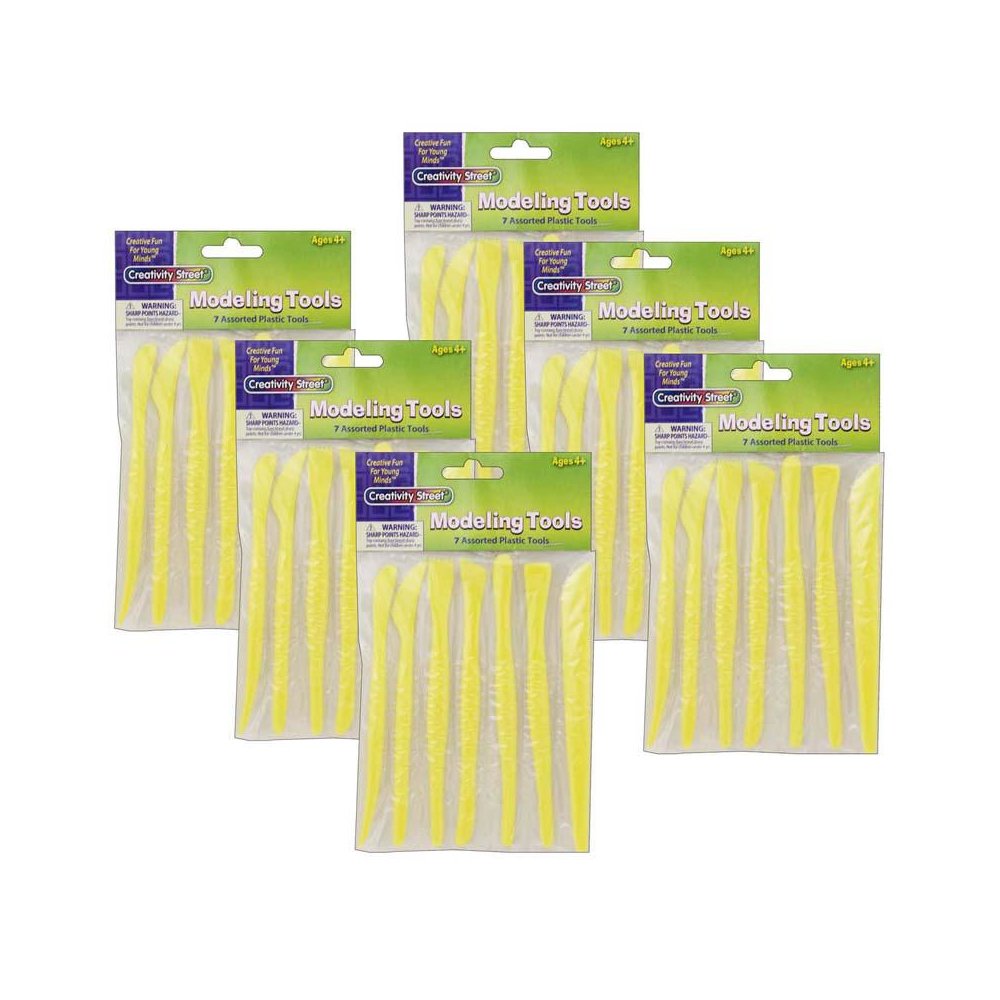 Modeling Tools, 7 Assorted Patterns, Approx. 6", 7 Pieces Per Pack, 6 Packs. Picture 2