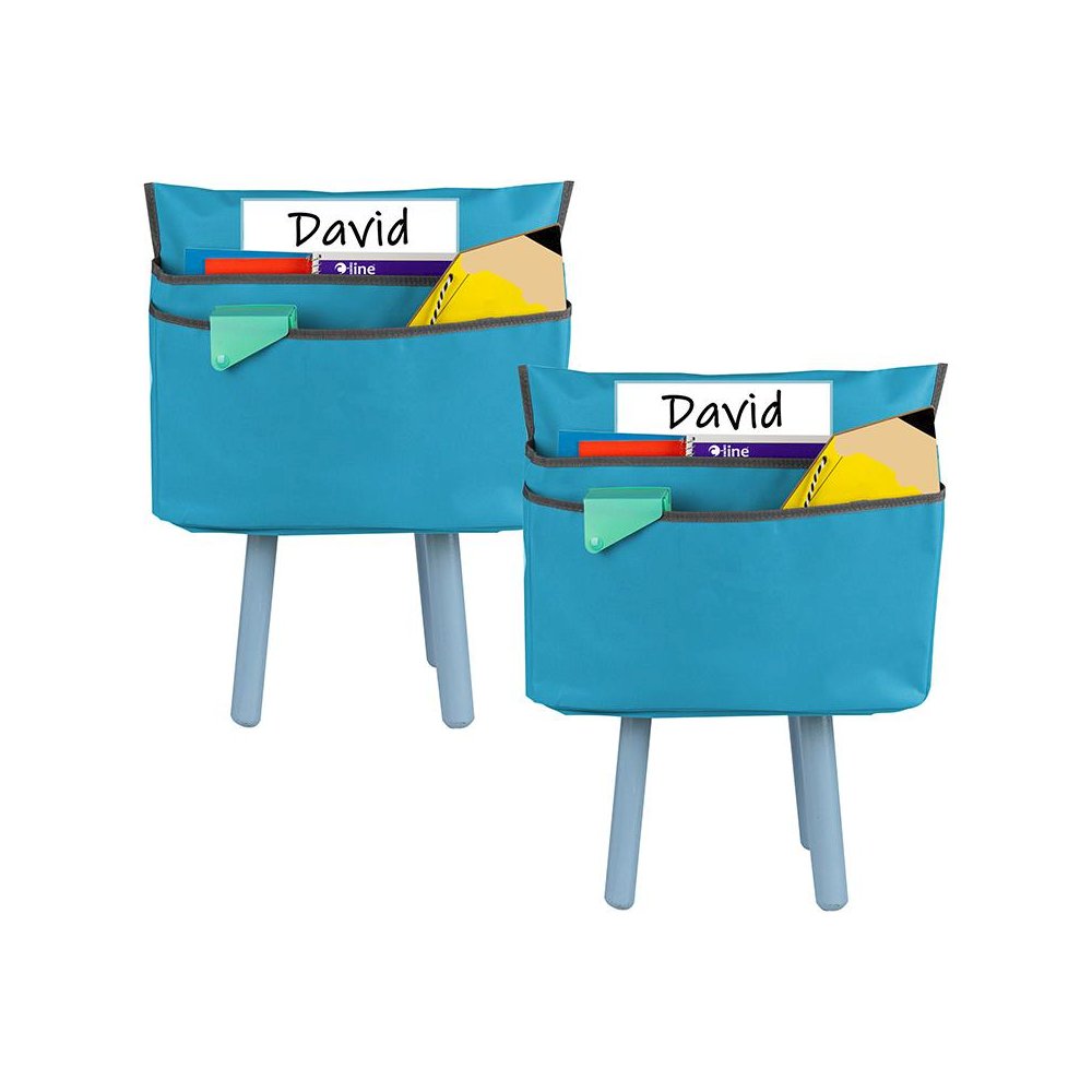 Medium Chair Cubbie, 15", Seaside Blue, Pack of 2. Picture 2