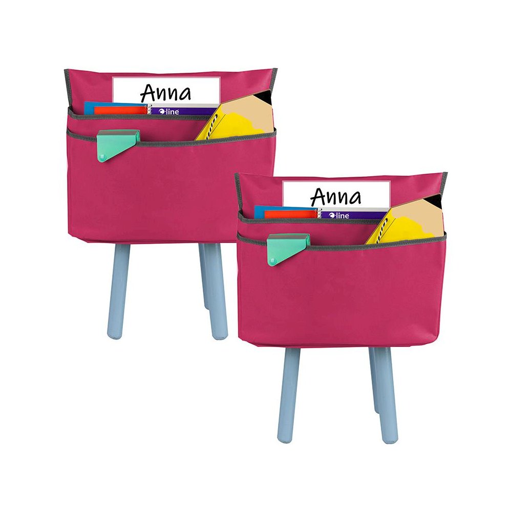 Large Chair Cubbie, 17", Sunset Red, Pack of 2. Picture 2