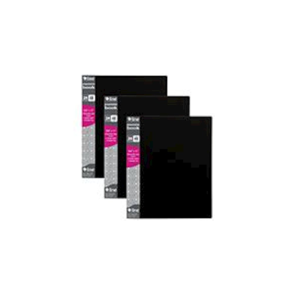 Bound Sheet Protector Presentation Book, 24-Pocket, Pack of 3. Picture 2