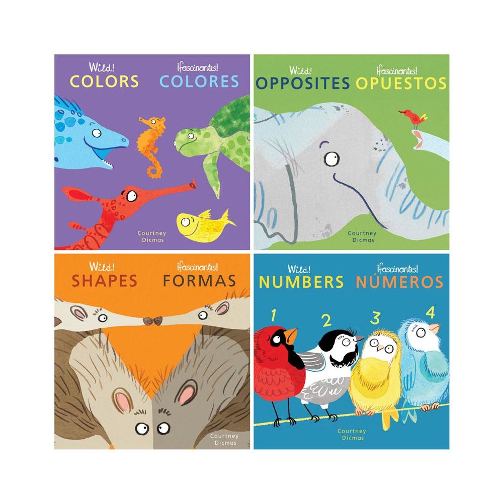 Wild! Concepts Bilingual Board Books, Set of 4. Picture 2