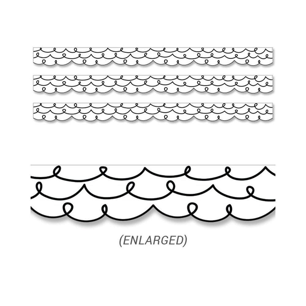 Core Décor Loop-De-Loop Border EZ Border, 48 Feet Per Pack, 3 Packs. Picture 2