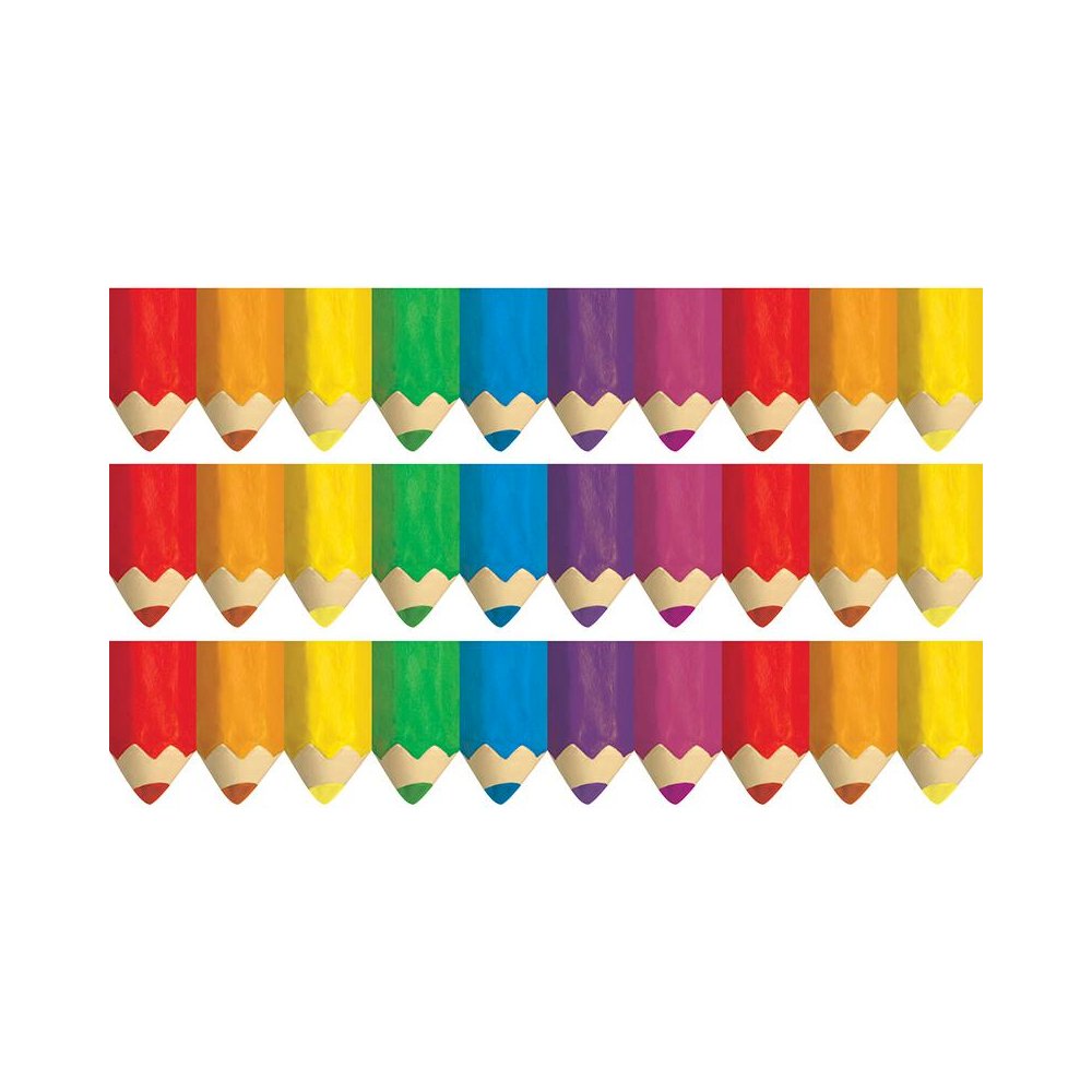 Jumbo Color Pencils EZ Border, 48 Feet Per Pack, 3 Packs. Picture 2