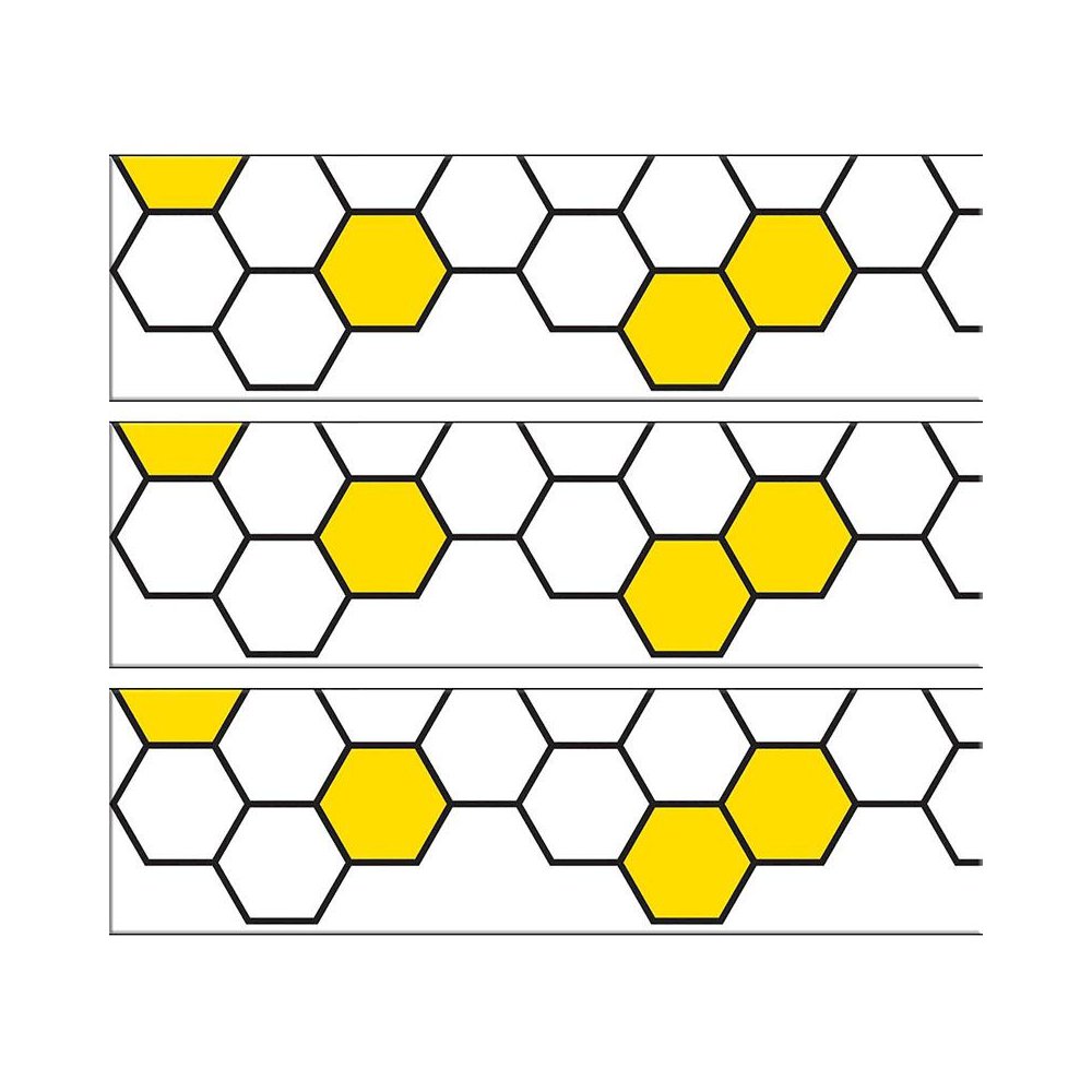 Busy Bees Honeycomb EZ Border, 48 Feet Per Pack, 3 Packs. Picture 2
