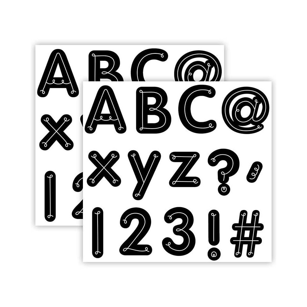 Core Decor Loop-de-Loop Designer Letters, 206 Pieces Per Pack, 2 Packs. Picture 2