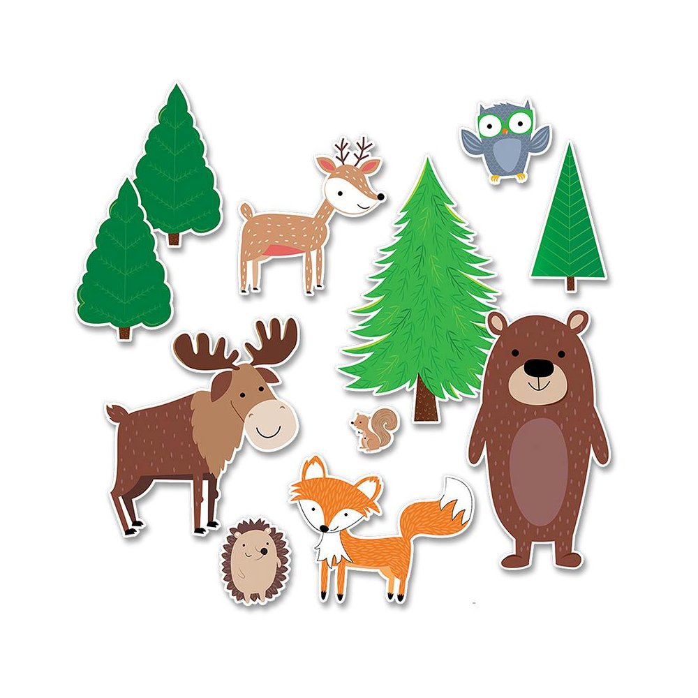 Jumbo Woodland Friends Bulletin Board Set, 11 Pieces. Picture 2