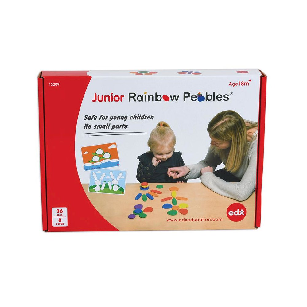 Rainbow Pebbles Activity Set - Junior - 36 Pebbles + 16 Activities - Ages 18m+. Picture 2