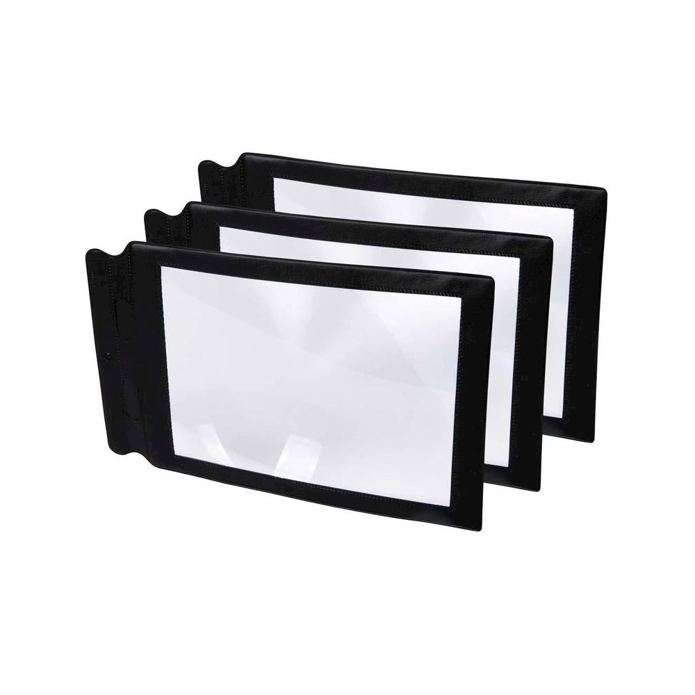 Large Sheet Magnifier, 8.7" x 5.5", Pack of 3. Picture 2
