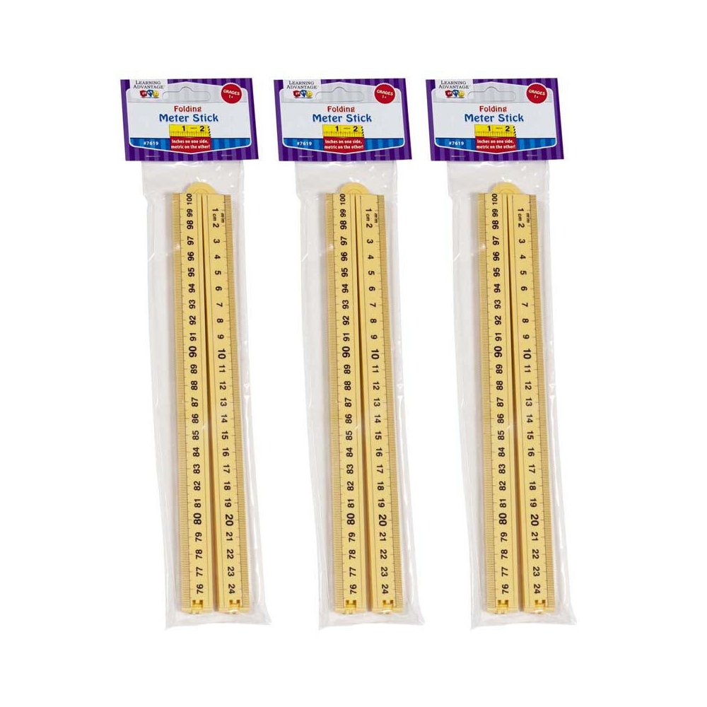 Folding Meter Stick, Pack of 3. Picture 2
