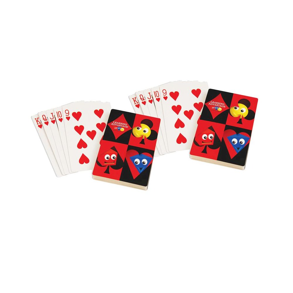 Giant Playing Cards, 4.50" x 6.75", 52 Per Pack, 2 Packs. Picture 2