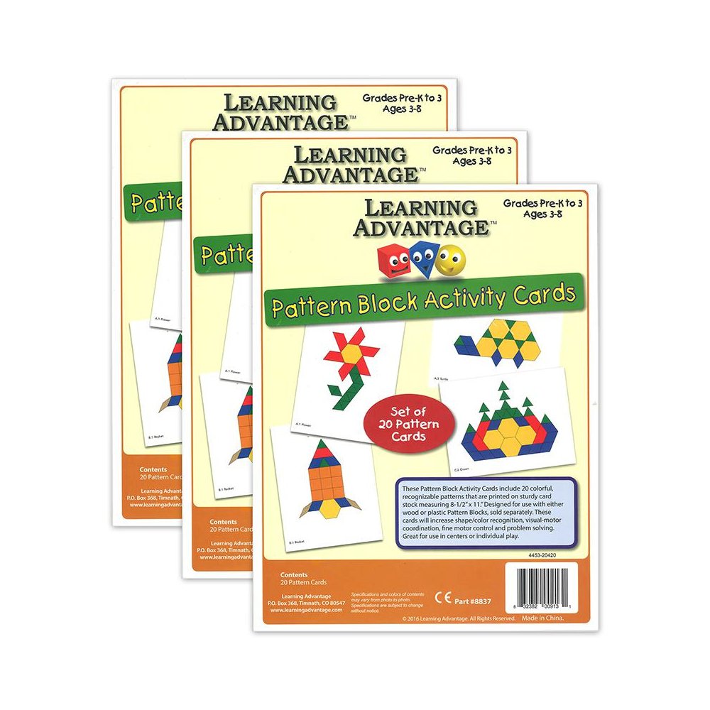 Pattern Block Activity Cards - 20 Per Set - 3 Sets. Picture 2