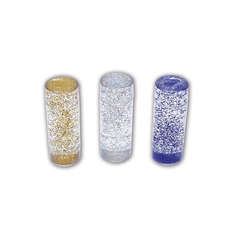 Sensory Glitter Storm - Set of 3 - Blue, Silver, Gold. Picture 2