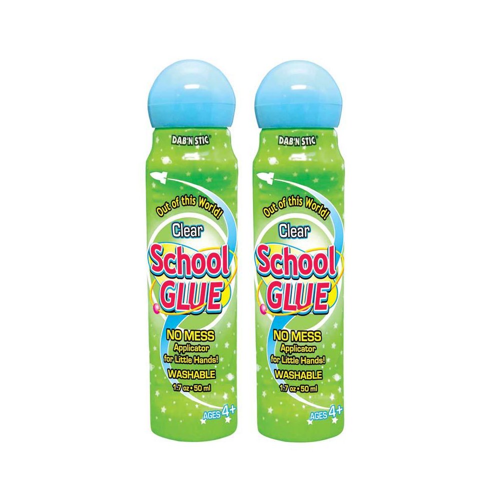 Dab'n Stic School Glue, 1.7 oz, 6 Per Pack, 2 Packs. Picture 2