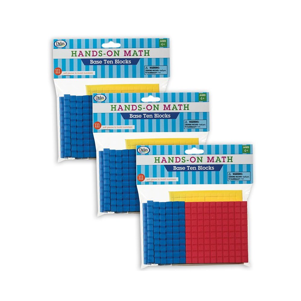 Foam Base Ten Blocks, 111 Per Pack, 3 Packs. Picture 2
