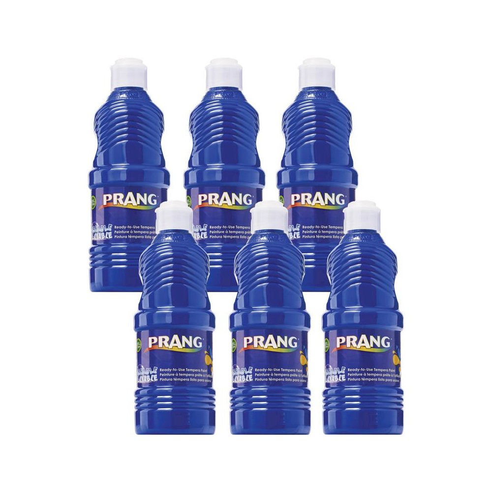 Washable Tempera Paint, Blue, 16 oz, Pack of 6. Picture 2
