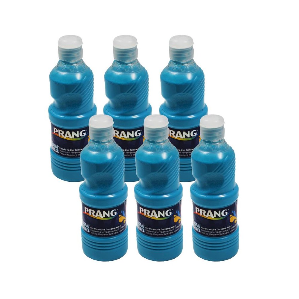 Washable Tempera Paint, Turquoise, 16 oz, Pack of 6. Picture 2
