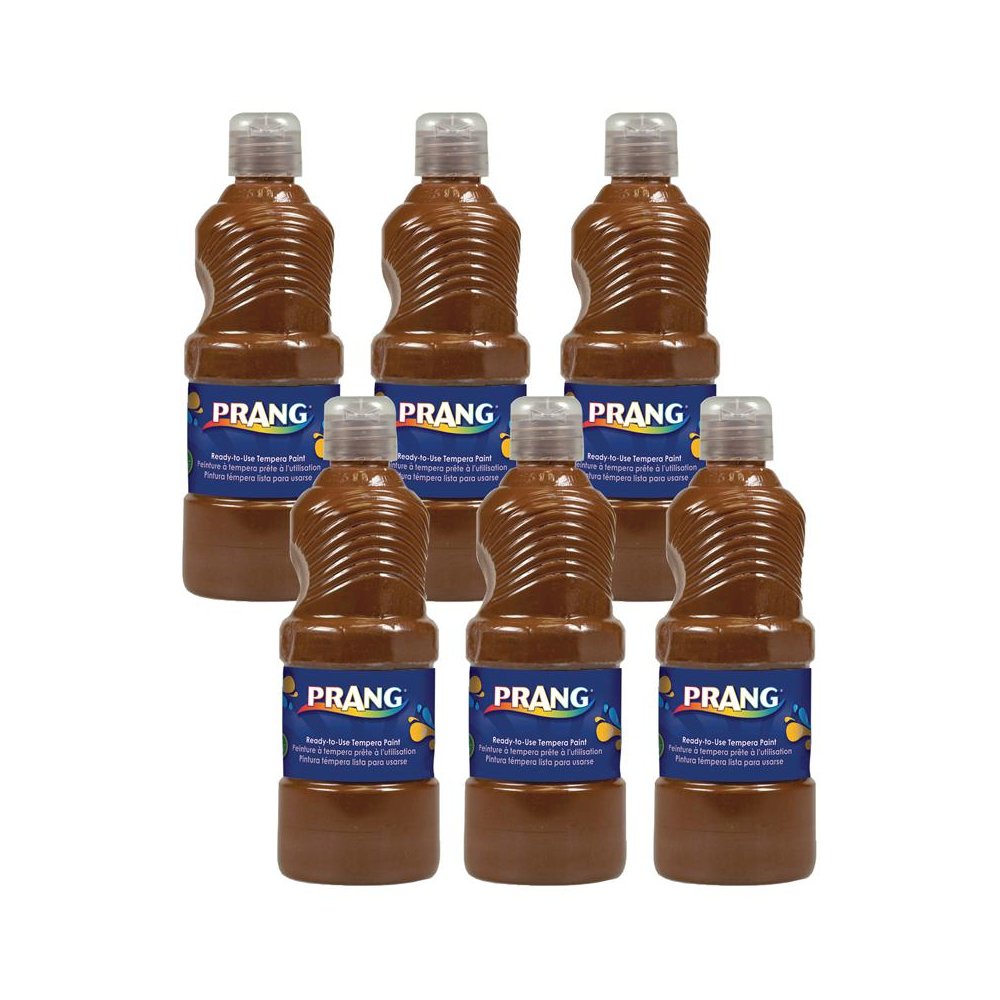 Ready-to-Use Tempera Paint, Brown, 16 oz, Pack of 6. Picture 2
