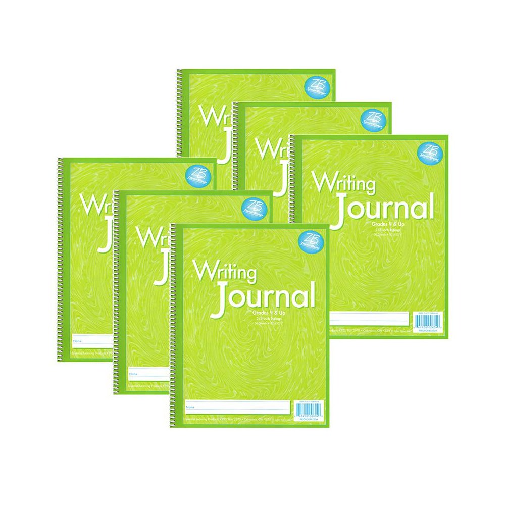 Writing Journal, Liquid Color, 3/8" Ruling, Grades 4+, Pack of 6. Picture 2