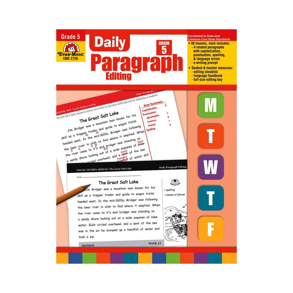 Daily Paragraph Editing Book, Grade 5. Picture 2