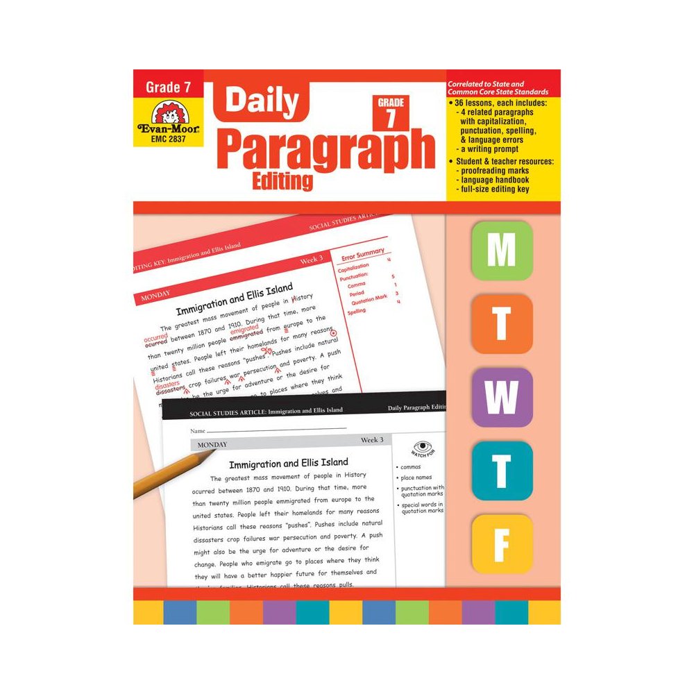 Daily Paragraph Editing Book, Grade 7. Picture 2