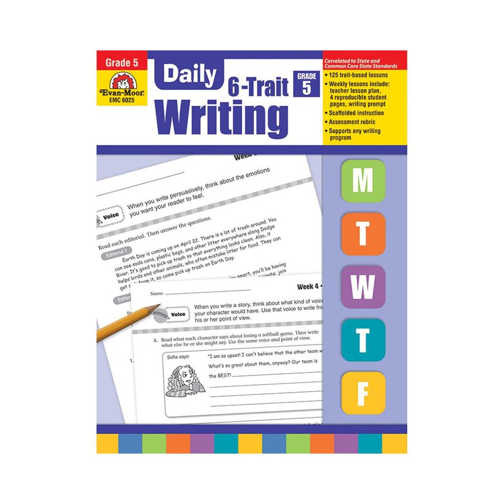 Daily 6-Trait Writing Book, Grade 5. Picture 2