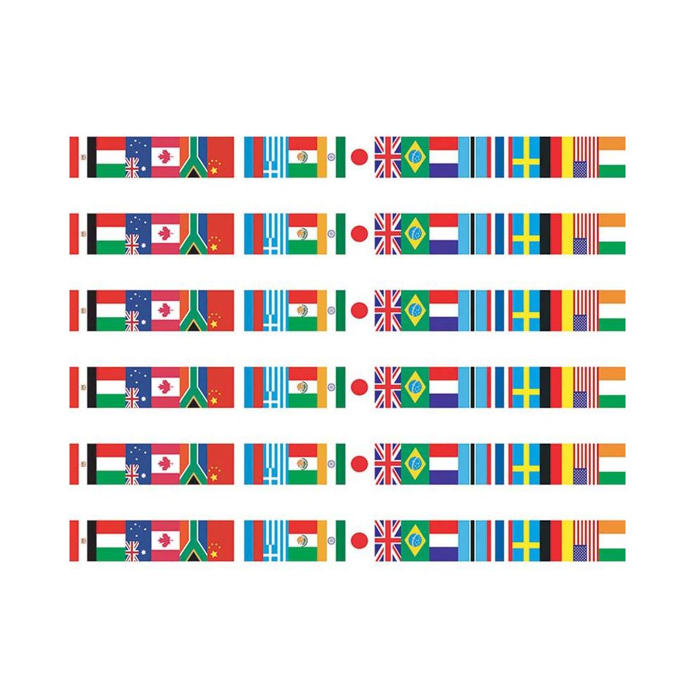 International Flags Spotlight Border, 36 Per Pack, 6 Packs. Picture 2