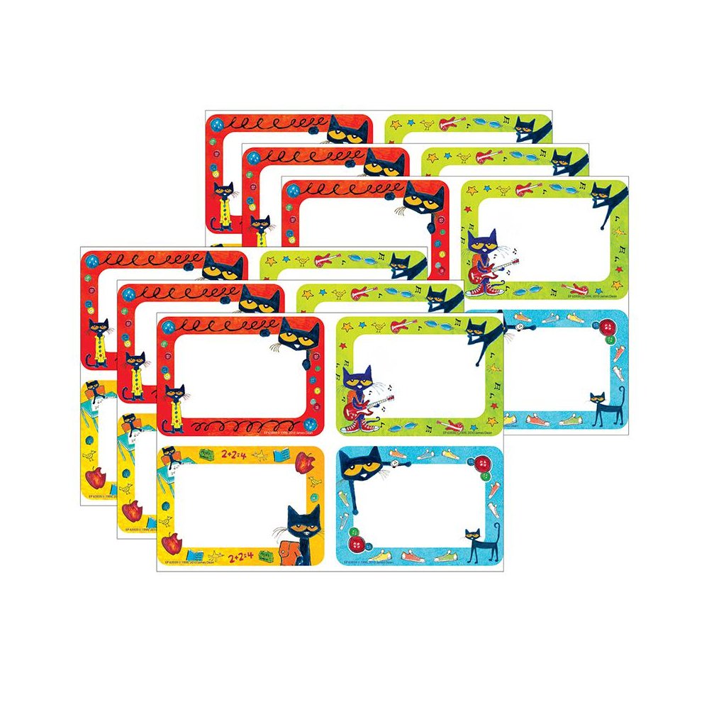 Pete the Cat Name Tags/ Labels, 36 Per Pack, 6 Packs. Picture 2