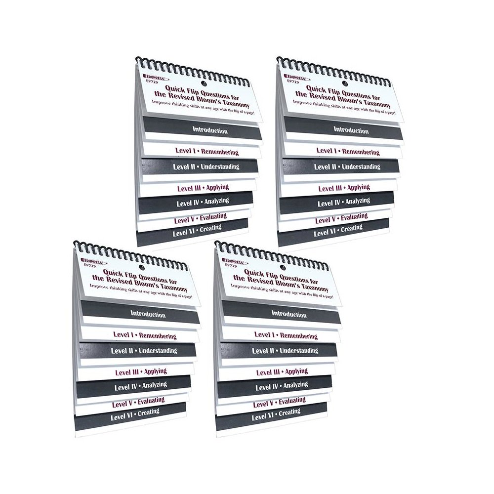 Quick Flip Questions for the Revised Bloom's Taxonomy, Pack of 4. Picture 2