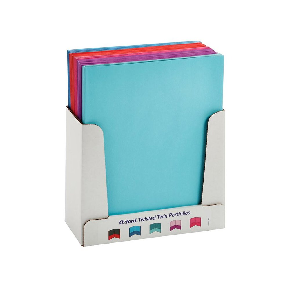 Twisted Twin Pocket Folders, Letter Size, Assorted, Pack of 50. Picture 2