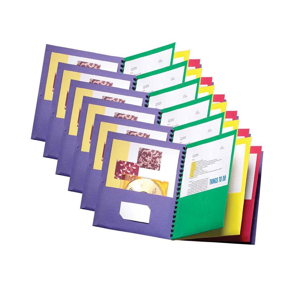Eight-Pocket Organizer, Multicolor, Pack of 6. Picture 2