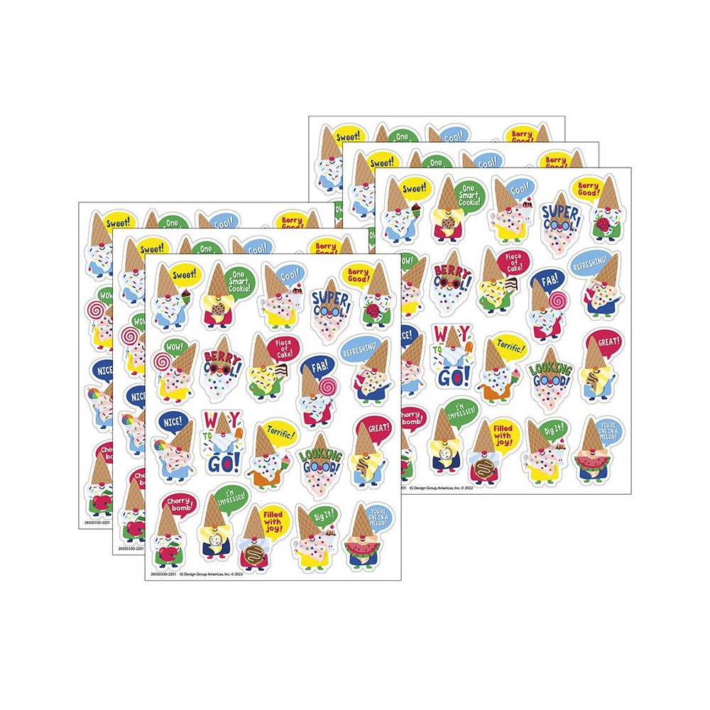 Dessert Gnomes Candy Scented Stickers, 80 Per Pack, 6 Packs. Picture 2