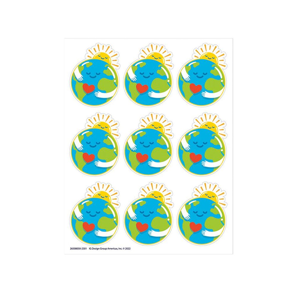 Earth Giant Stickers, 36 Per Pack, 12 Packs. Picture 2