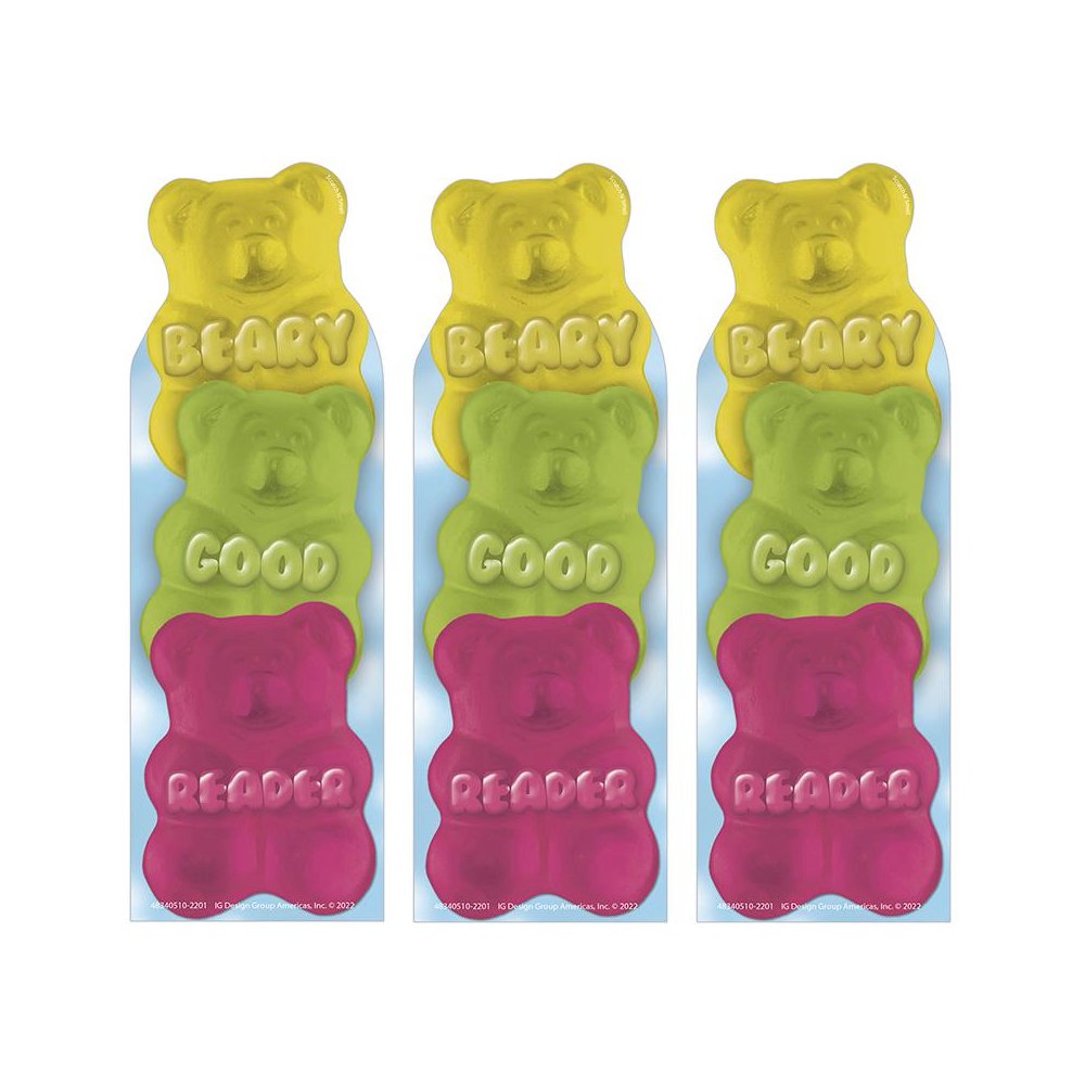 Beary Good Reader Gummy Bear Scented Bookmarks, 24 Per Pack, 3 Packs. Picture 2