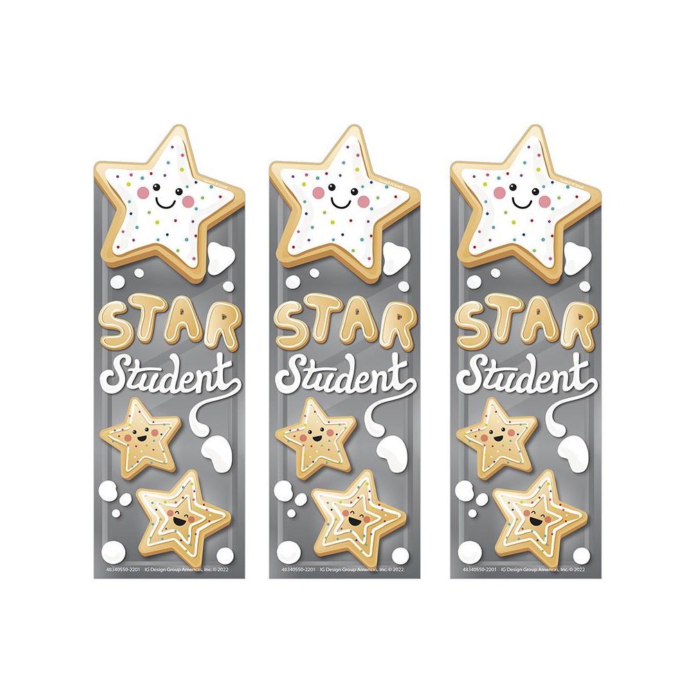Star Cookies Sugar Cookie Scented Bookmarks, 24 Per Pack, 3 Packs. Picture 2