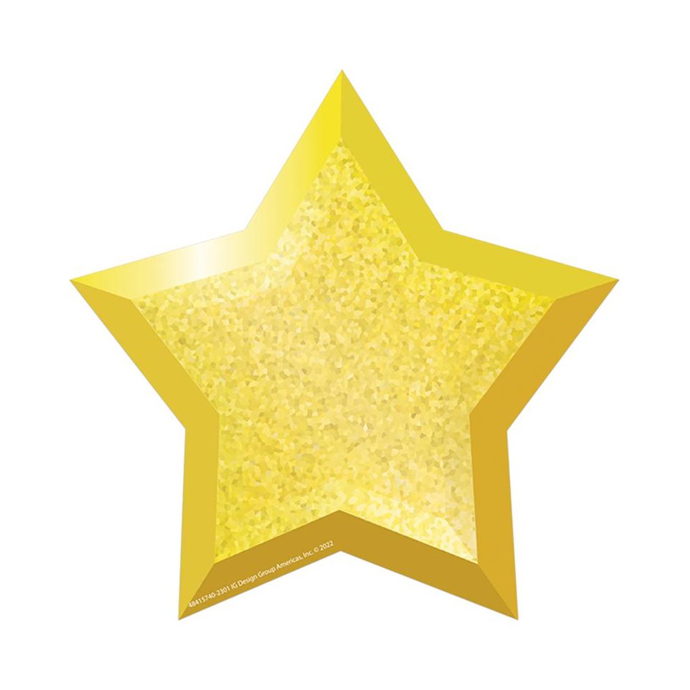 Stars Paper Cut-Outs, 36 Per Pack, 3 Packs. Picture 2